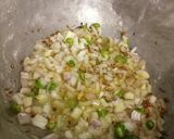 A picture of step 5 of Palak Mushrooms Shimla Aloo Sabzi.