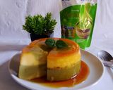 Foto langkah ke 6 dari resep Cheese Cake Kukus Caramel Matcha.