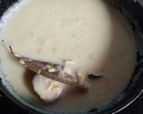 A picture of step 2 of Rice fish ball in white sauce.