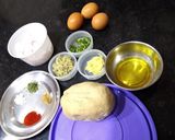 A picture of step 1 of Egg Paratha.