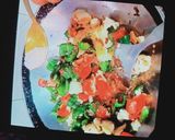 A picture of step 7 of Instant Capsicum, potatoes & tomatoes for Tiffin.