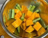 南瓜花椰菜沙拉的食譜步驟1照片