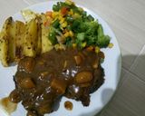 Foto langkah ke 4 dari resep Steak Beef saos Jamur blackpaper.