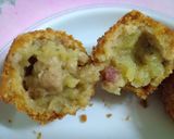 รูปขั้นตอนการทำที่ 9 ของ โคโรเกะหมูสับ+เบคอน