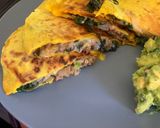 A picture of step 5 of Cheesy Beef Quesadilla + Guacamole.