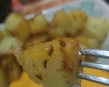 Foto del paso 5 de la receta: Milanesa de no pollo vegana con papas doble cocción