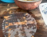 A picture of step 2 of Pergedel Jagung in spring rolls.