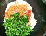 A picture of step 2 of Oats & Rice flour vegetable chila.