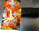 A picture of step 12 of Japanese Salad Roll Sushi 🌹.