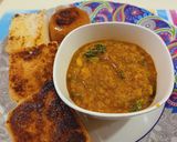 A picture of step 4 of Pav bhaji.