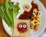 รูปขั้นตอนการทำที่ 2 ของ Breakfast Halloween 🎃
