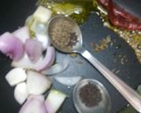 A picture of step 3 of Palak kadhi.