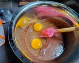 Foto langkah ke 2 dari resep Puding Roti Panggang Coklat.