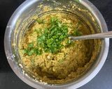 A picture of step 3 of Green Gram (Moong Dal) Pakoda.