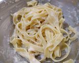 A picture of step 3 of Italian Fettuccine Alfredo.