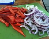 A picture of step 1 of Sig's Summer Sausage Salad.