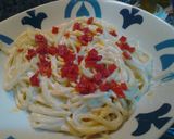 Foto del paso 4 de la receta Espaguetis con Salsa Roquefort y Peperoni
