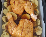 Foto del paso 5 de la receta: Pollo Asado al Vino Blanco y Yakiniku con Patatas a las Hierbas Provenzales