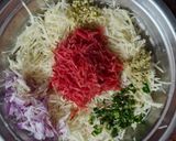 A picture of step 1 of Red Carrot and Raw Potato Patties.