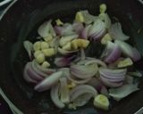 A picture of step 1 of Soya granules stuffing Beetroot Momos.