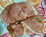 Foto del paso 5 de la receta: Pechuga de pollo rellena y envuelta en tocino - Air Fryer