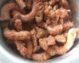 A picture of step 2 of Masalla chicken gizzards, liver n neck #Theme Challenge.