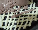 Foto langkah ke 10 dari resep Brownies Batik Tepung Ketan.