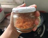 Hình bước làm 2 của món Cháo yến mạch khoai lang ruốc cá hồi