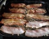 A picture of step 2 of Chocolate covered bacon .