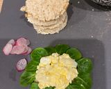 A picture of step 2 of Egg and Radish Toasts.