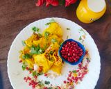 A picture of step 1 of Besan Cheela - paneer stuffed Besan cheela in 15 minutes / Healthy instant morning Breakfast chila.