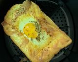 A picture of step 5 of Egg and Cheese Bread in Air Fryer.