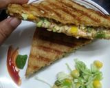 A picture of step 5 of Grilled Brown Bread Cheesey and Spicy Mayonnaise Sandwich.