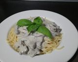 Pas rețetă Paste cu ciuperci și sos cu usturoi 🍝😋 2 fotografie