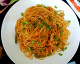 A picture of step 7 of Chow mein.