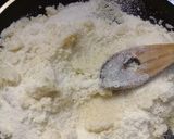 A picture of step 1 of Satora (soji ka tukri halwa).
