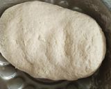 A picture of step 1 of Fulka with red mung dal.