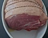 A picture of step 1 of My Roast Shoulder of Pork with the lovely Crackling 😋.