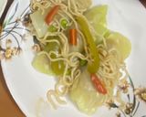 A picture of step 12 of Sunday Maggi Dhamaka Lunch #Maggipizza #Maggisizzler #MaggicabbageRolls #MaggiManchurian #MaggiSoup.