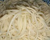 A picture of step 1 of Hakka Noodles.
