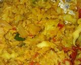 A picture of step 3 of Vegetable khichdi roll.