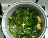 Foto langkah ke 5 dari resep Sayur Bayam+Jagung dan Tempe.