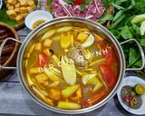Hình bước làm 5 của món Lẩu riêu cua, ốc, bắp bò