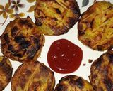 A picture of step 7 of Vegetable tandoori momos.