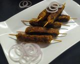 A picture of step 6 of Veggies seekh kabab.