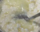 A picture of step 2 of Chhena Poda.