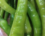 A picture of step 1 of Mirchi ki sabzi aur sevai.