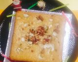 A picture of step 8 of Christmas special Dry fruits 😋 milkmaid spongy cake 🎂🎂.