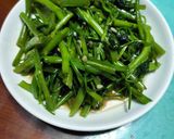 Hình bước làm 4 của món Rau muống xào tỏi bất bại