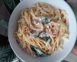 Foto langkah ke 3 dari resep Fettucini carbonara.